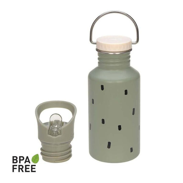 BOTELLA ACERO VERDE TOPITOS