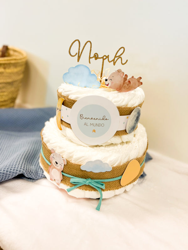 TARTA PAÑALES MEDIANA DULCES SUEÑOS