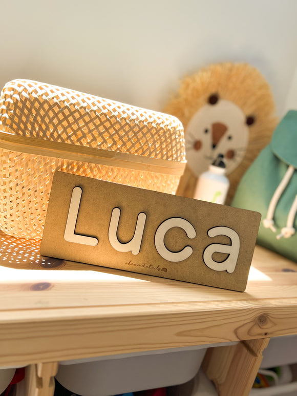 PUZZLE NOMBRE MADERA