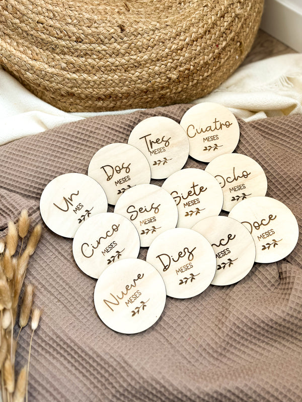 PLACAS CUMPLE MES GRABADO