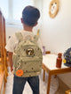 MOCHILA INFANTIL VERDE TOPITOS