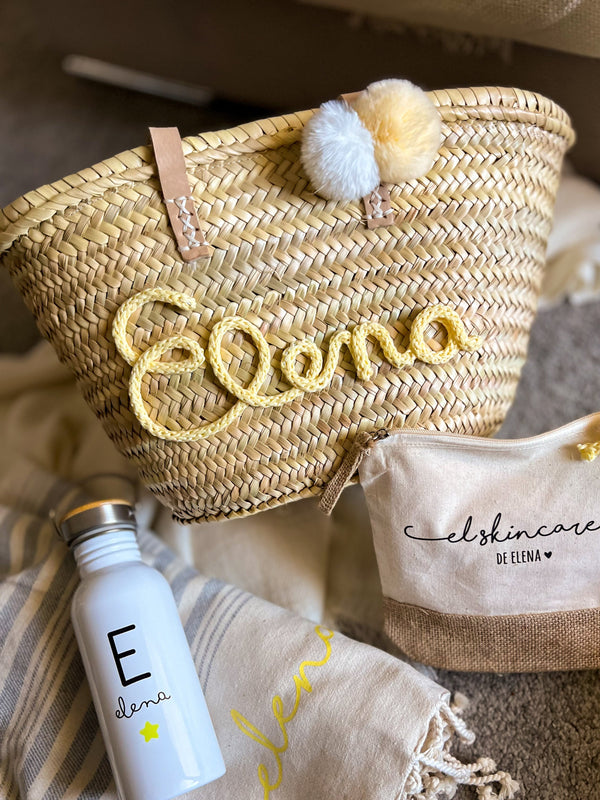 PACK CAPAZO PERSONALIZADO NOMBRE + TOALLA