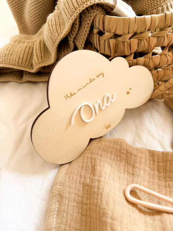 PLACA NOMBRE NUBE - Ohana Details