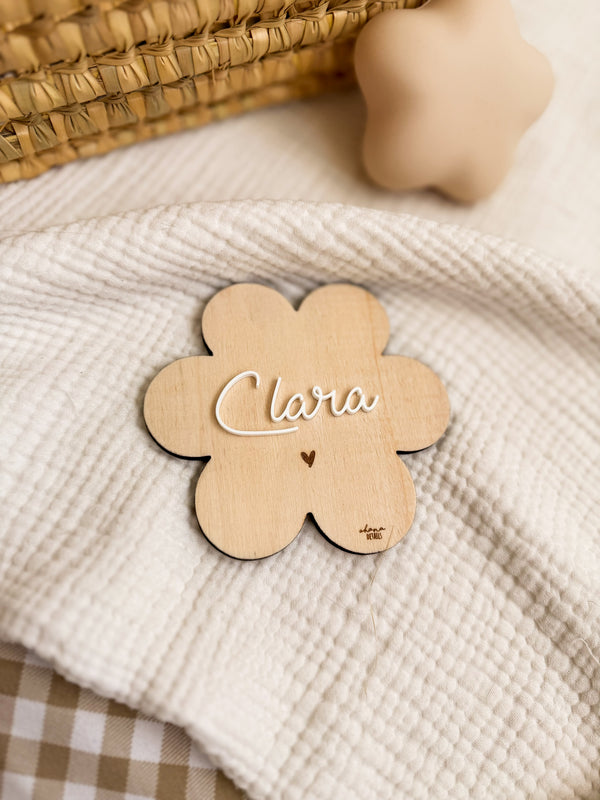 PLACA NOMBRE FLOR - Ohana Details