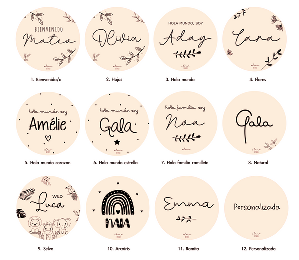 PLACAS CUMPLE MES GRABADO