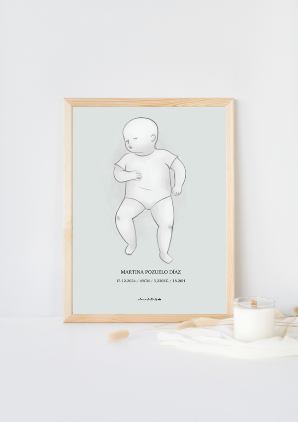 LÁMINA NATALICIA RECIÉN NACIDO