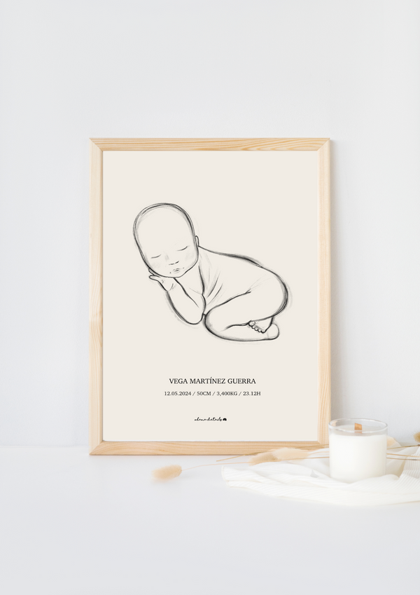 LÁMINA NATALICIA RECIÉN NACIDO