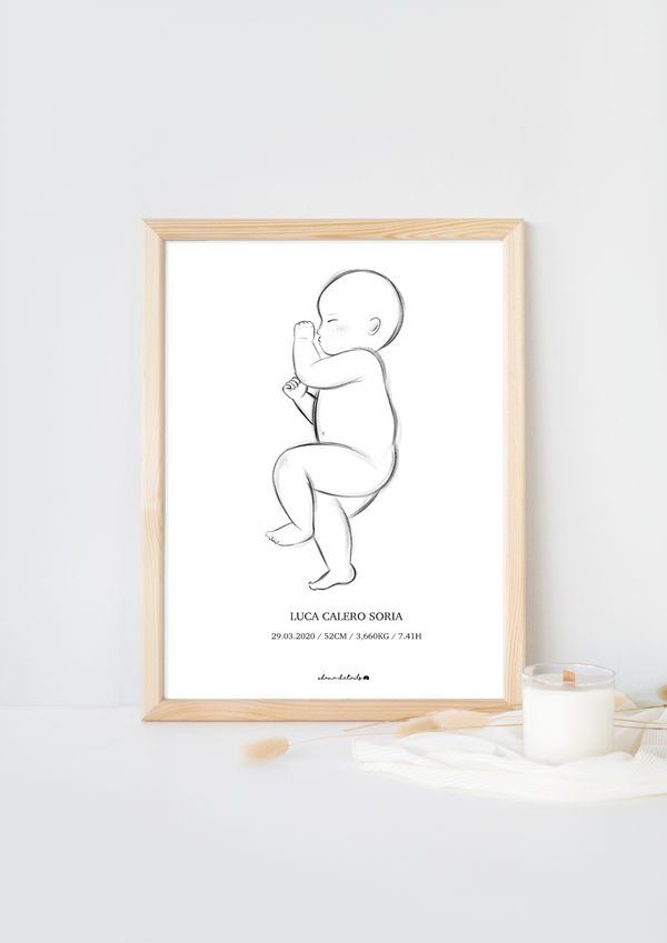 LÁMINA NATALICIA RECIÉN NACIDO