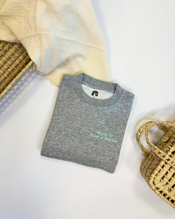 SUDADERA PERSONALIZADA LETTERS