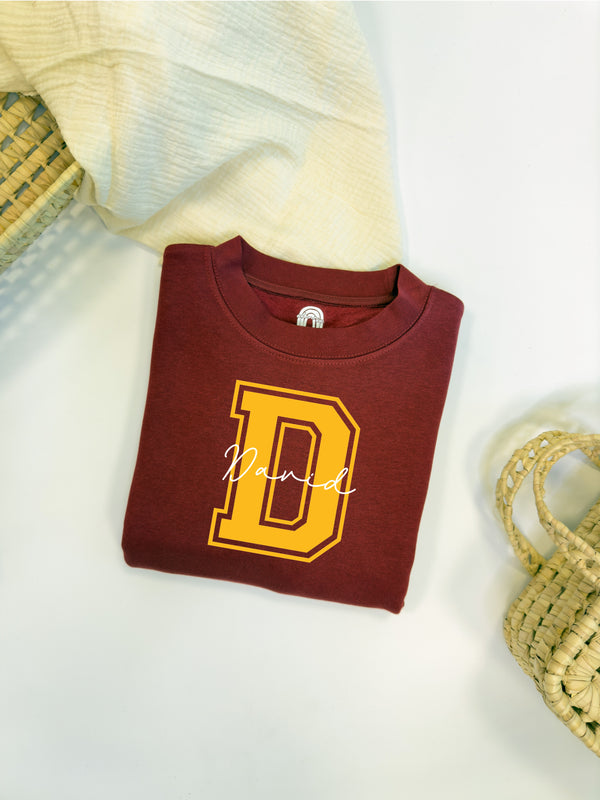 SUDADERA PERSONALIZADA MAXI INICIAL