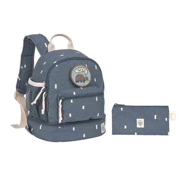 MOCHILA INFANTIL AZUL TOPITOS