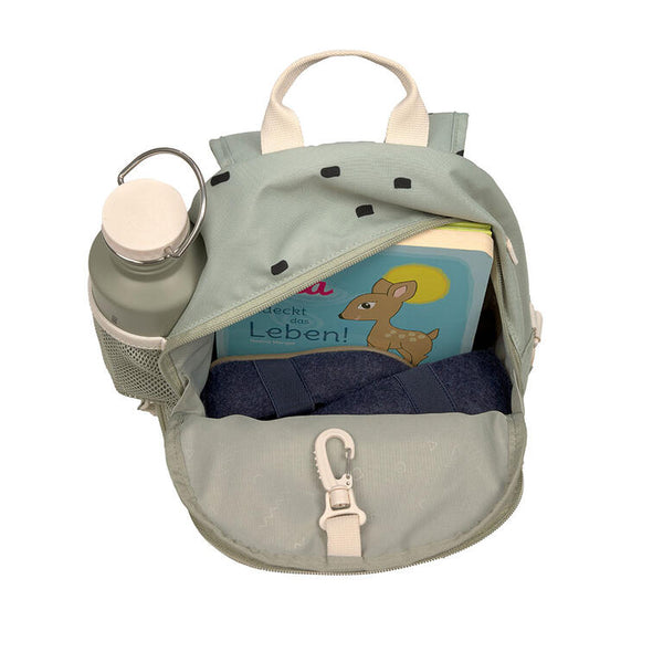 MOCHILA INFANTIL VERDE TOPITOS