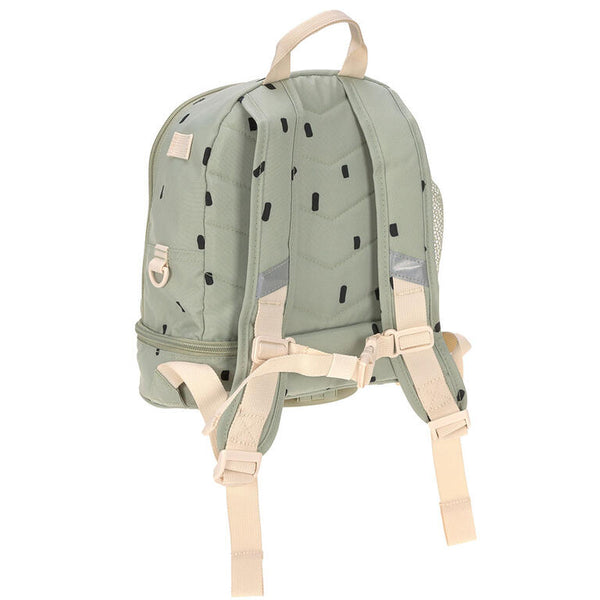 MOCHILA INFANTIL VERDE TOPITOS