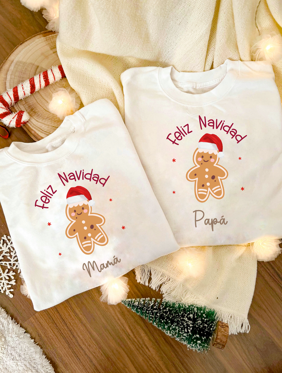 SUDADERA NAVIDAD GALLETA