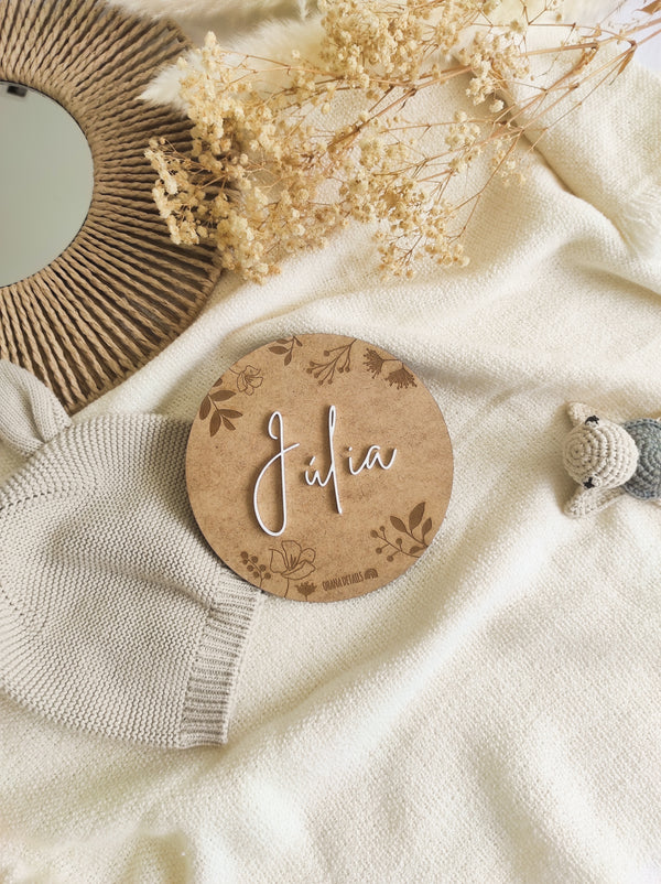 PLACA NOMBRE RELIEVE