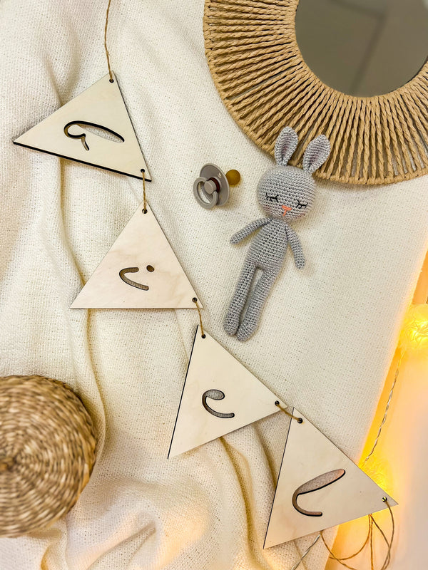 GUIRNALDA PERSONALIZADA MADERA