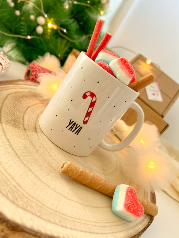 TAZA NAVIDAD CARAMELO