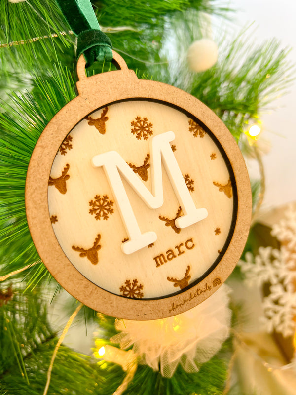 BOLA NAVIDAD INICIAL BLANCA