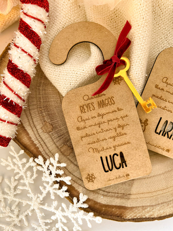 COLGADOR PAPÁ NOEL + LLAVE MÁGICA