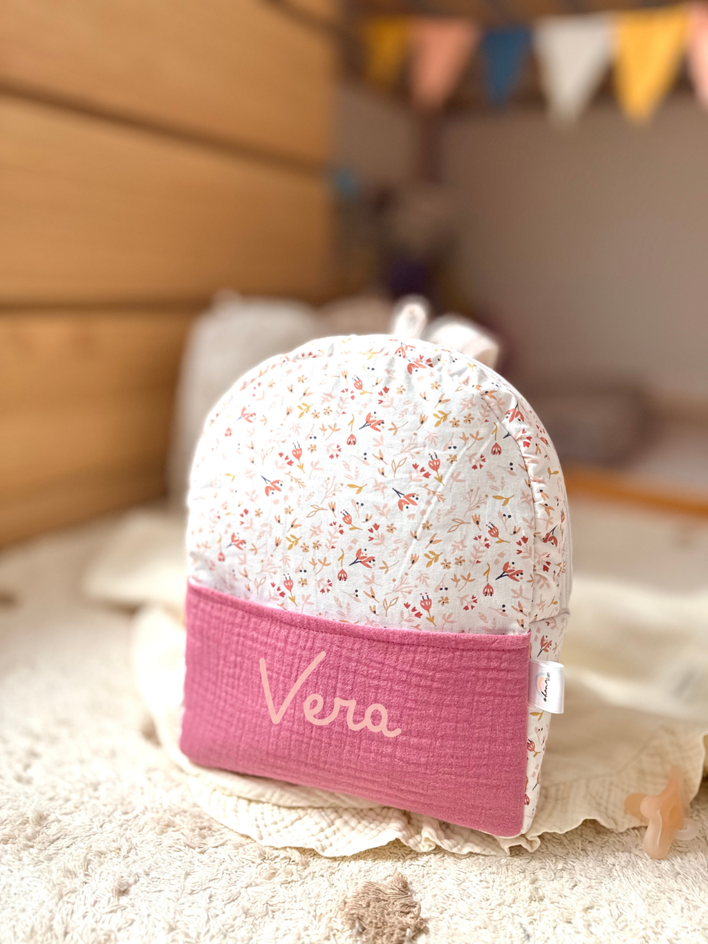 MOCHILA FLORECITAS