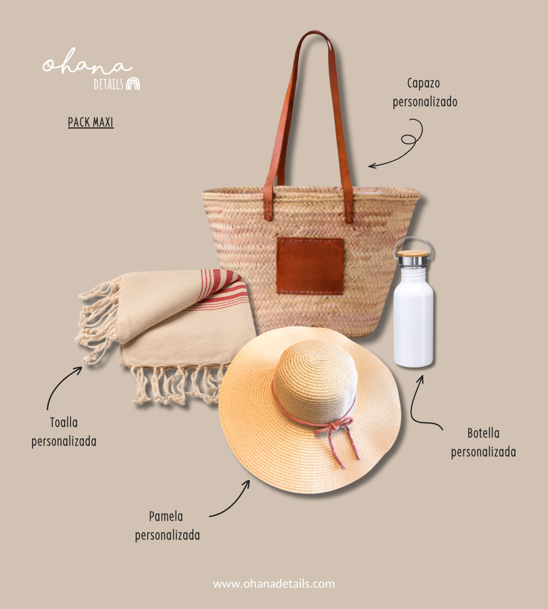 PACK CAPAZO INICIAL CUERO MAXI - Ohana Details