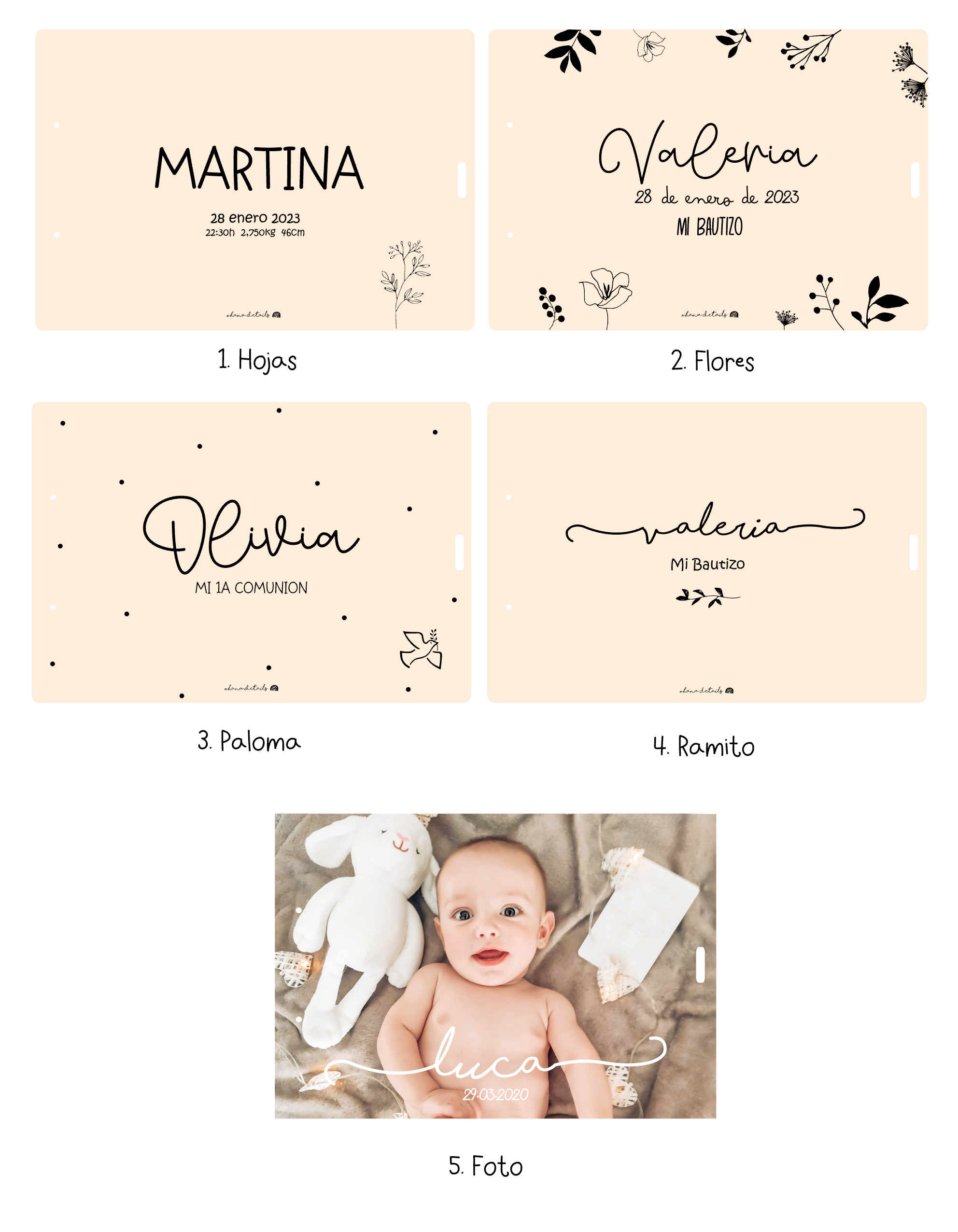 ÁLBUM / LIBRO DE FIRMAS PERSONALIZADO EVENTOS