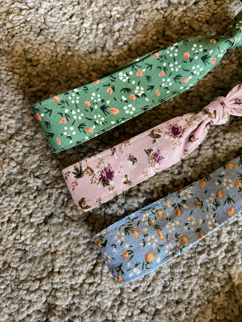 Lazos estampados para llaveros del pack para profe Flower