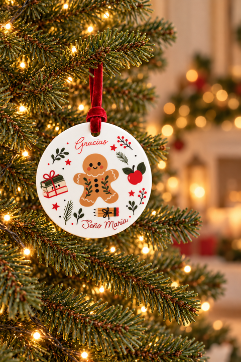 Bola Navidad seño/profe galleta