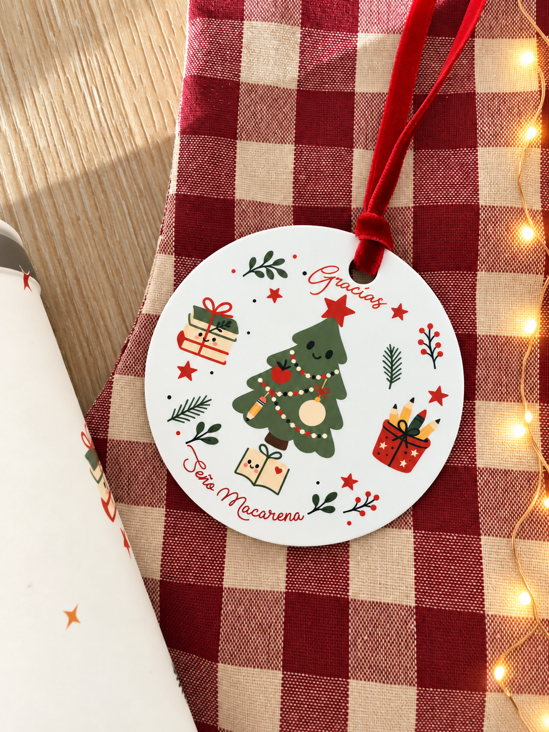 Pack Termo y bola Navidad personalizados - Ohana Details
