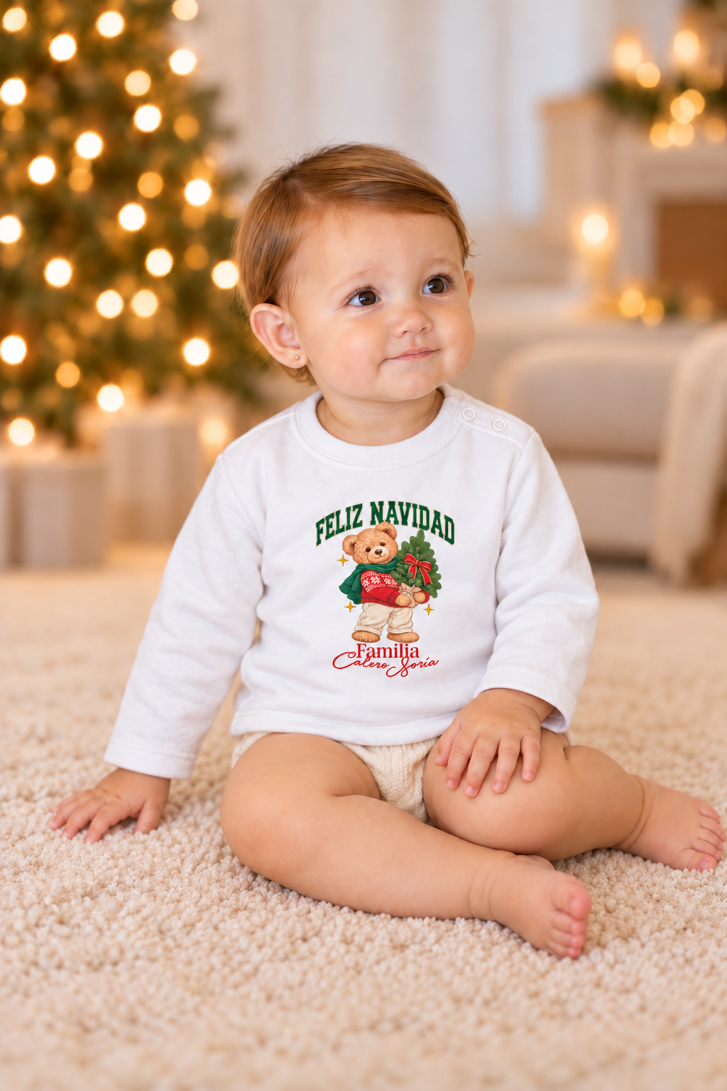Camiseta gordita Navidad Oso - Ohana Details