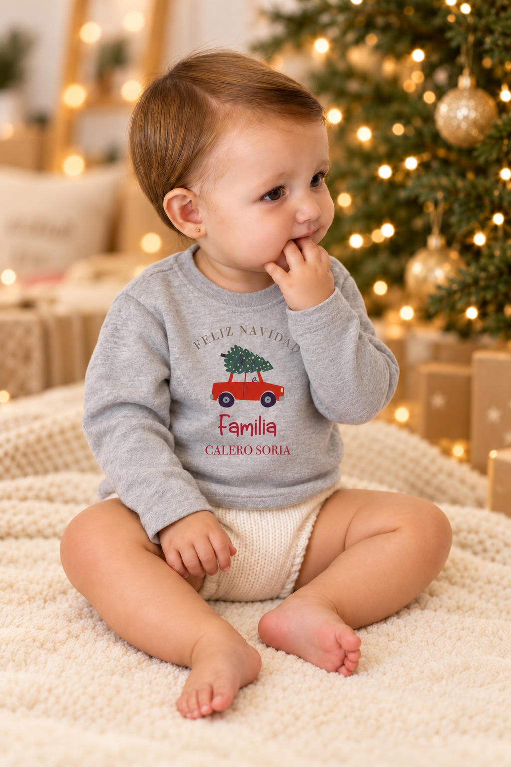 Camiseta gordita Navidad Coche