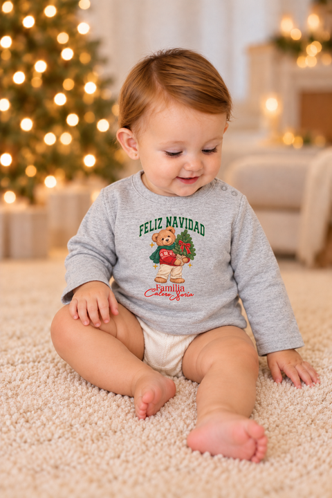 Camiseta gordita Navidad Oso - Ohana Details