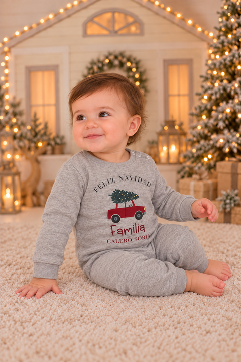 Pelele Mi primera Navidad coche - Ohana Details