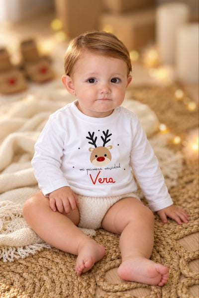 Camiseta gordita Navidad Reno