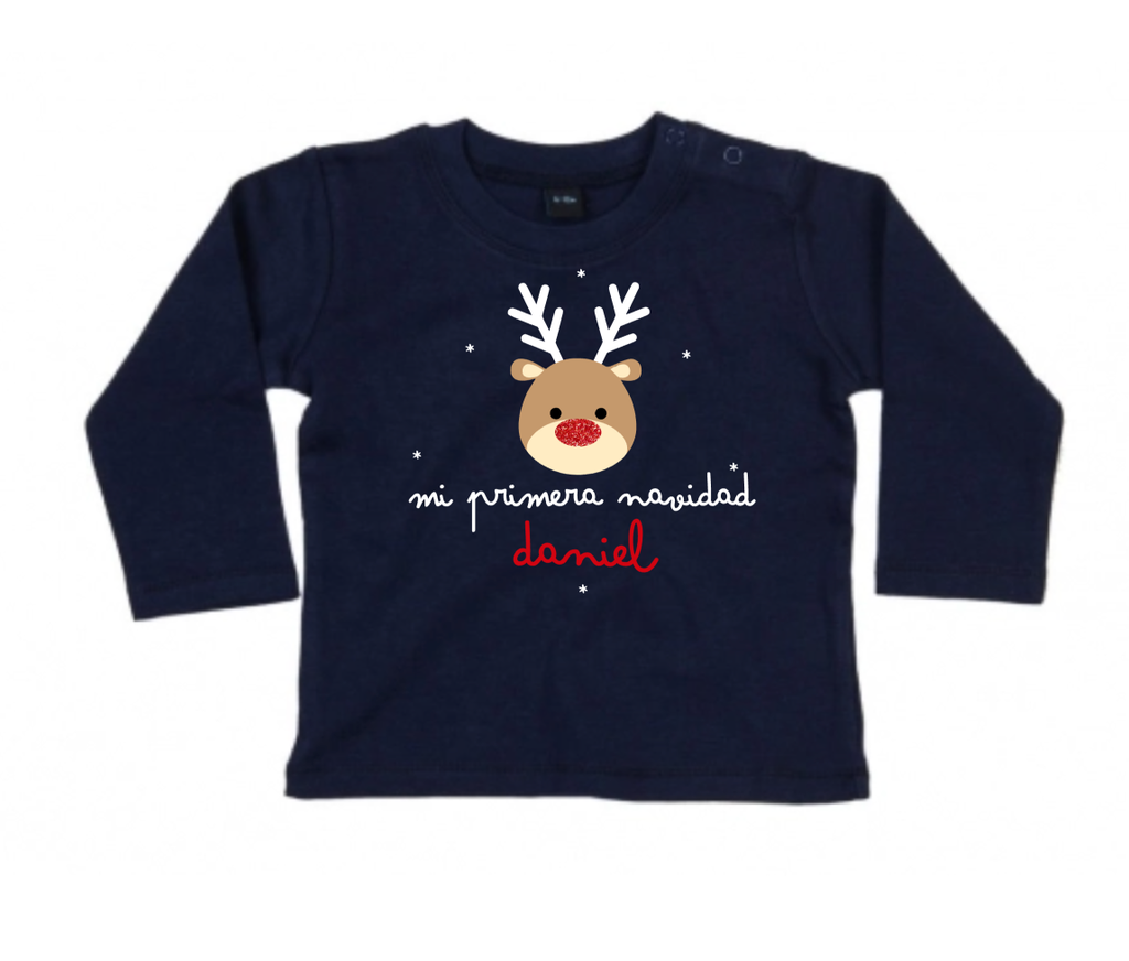CAMISETA GORDITA BEBÉ M/L MI PRIMERA NAVIDAD