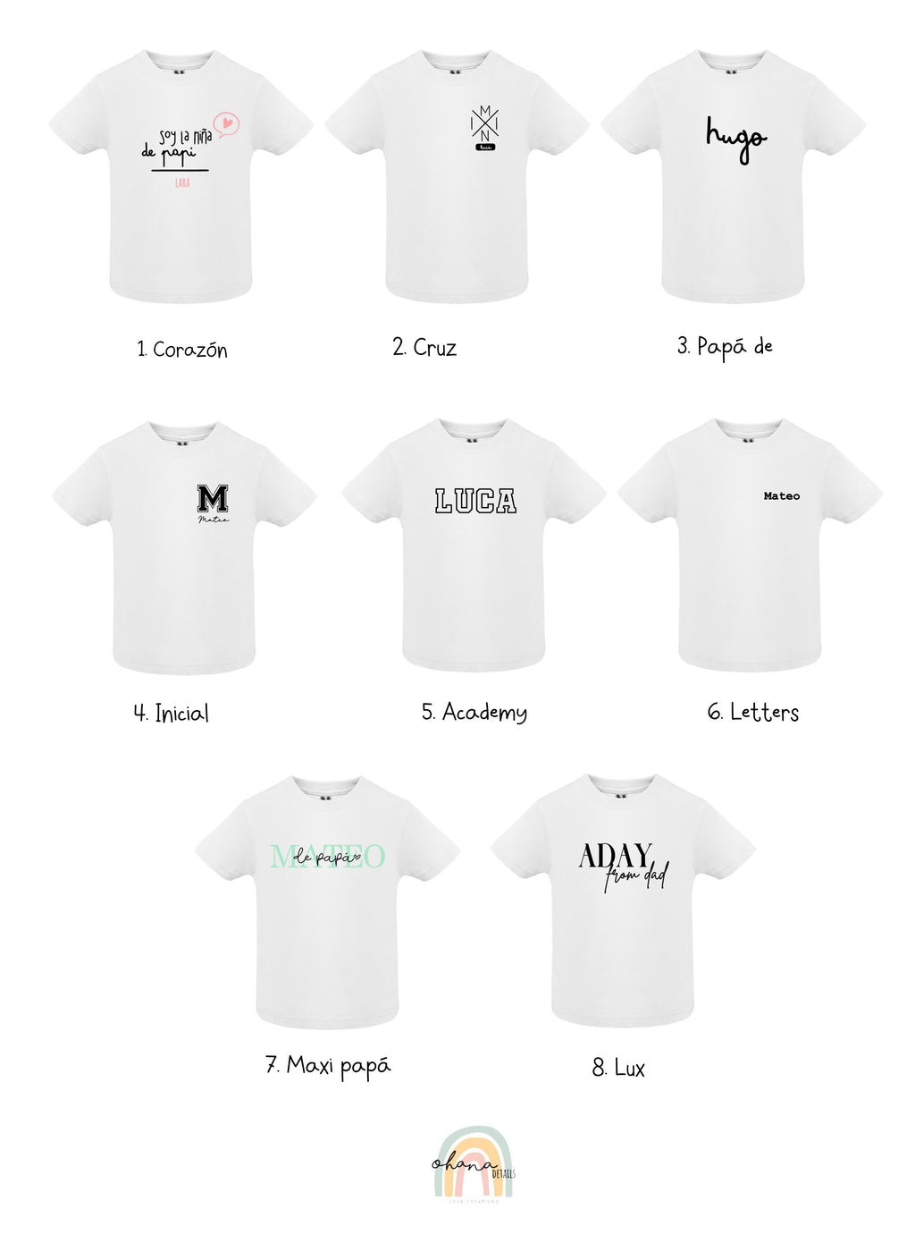 CAMISETA PARA EL NIÑO/A DE PAPÁ