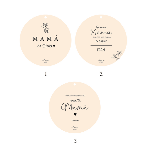 RAMO FLORES CON PLACA MAMÁ - Ohana Details