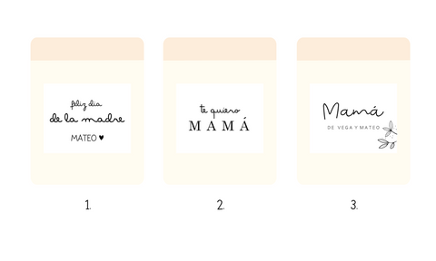 Guía de diseños para velas de mamá
