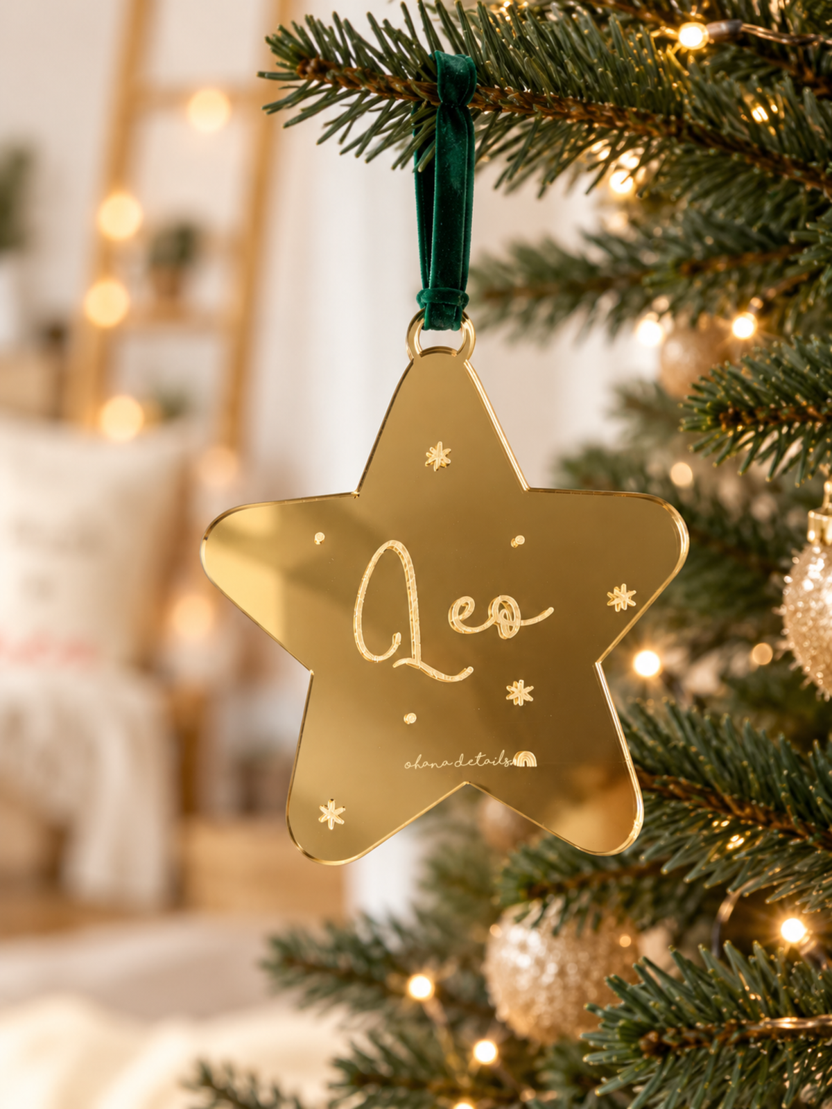 Adorno Navidad estrella brillante