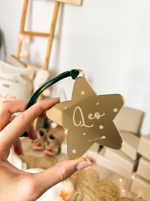 Adorno Navidad estrella brillante