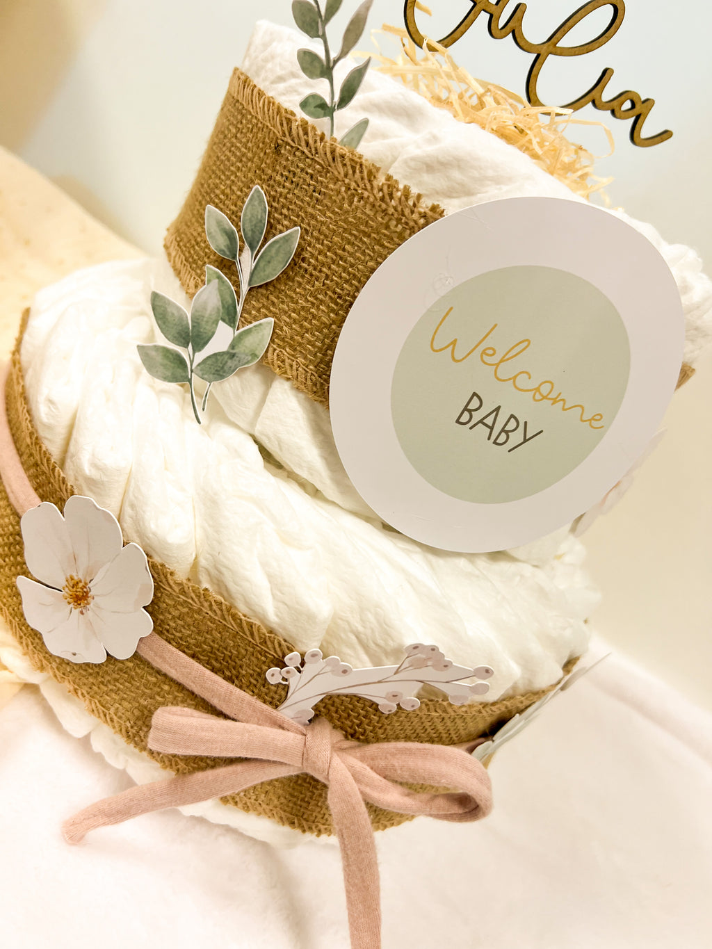 TARTA PAÑALES MEDIANA BOHO