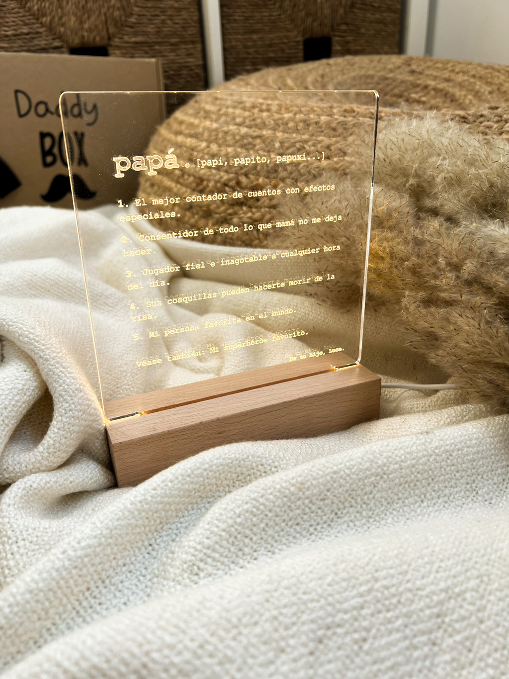 LÁMPARA PERSONALIZADA PAPÁ