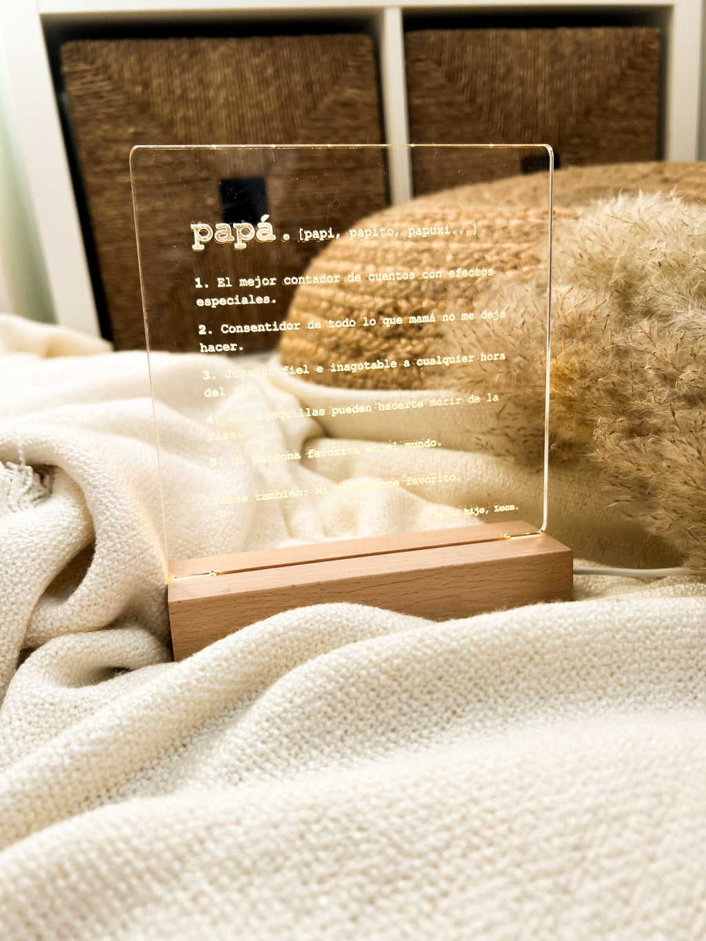 LÁMPARA PERSONALIZADA PAPÁ