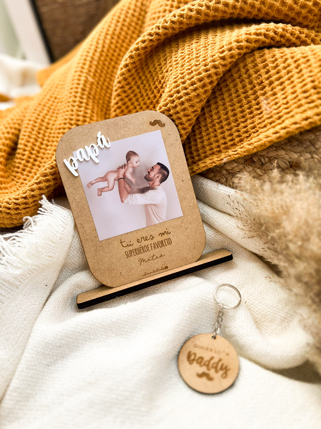 PACK MARCO FOTOS PAPÁ + LLAVERO - Ohana Details
