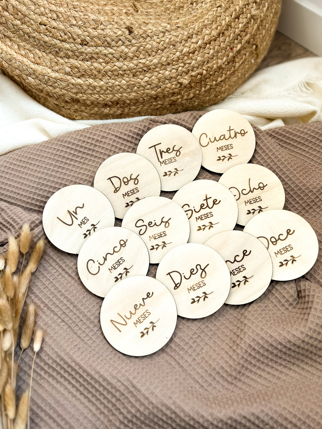 PLACAS CUMPLE MES GRABADO