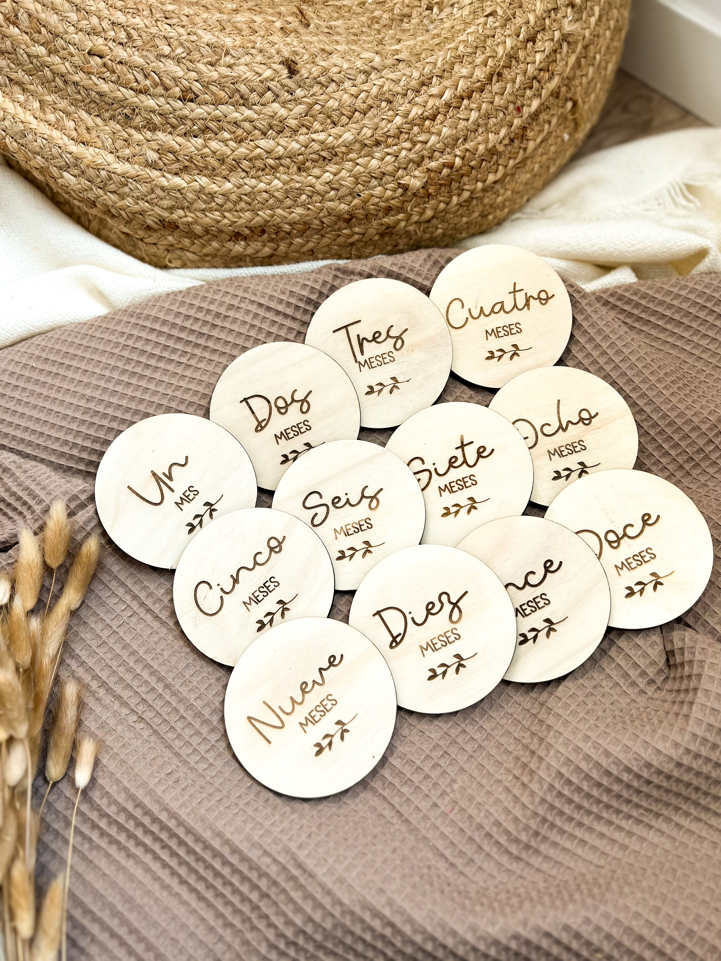 PLACAS CUMPLE MES GRABADO