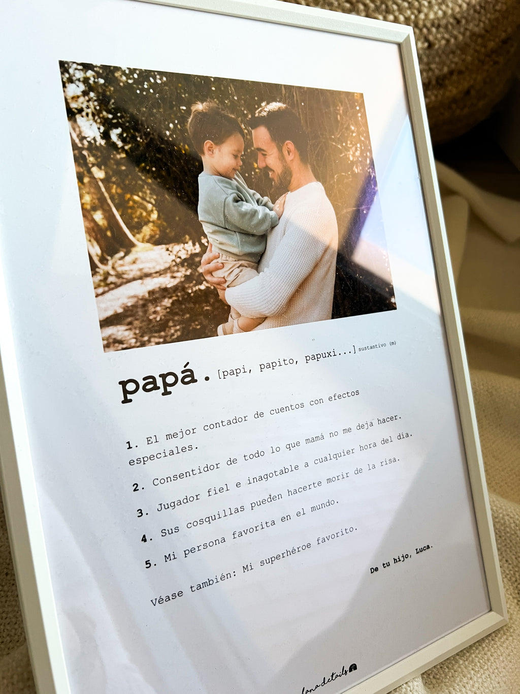 LÁMINA FOTO PAPÁ