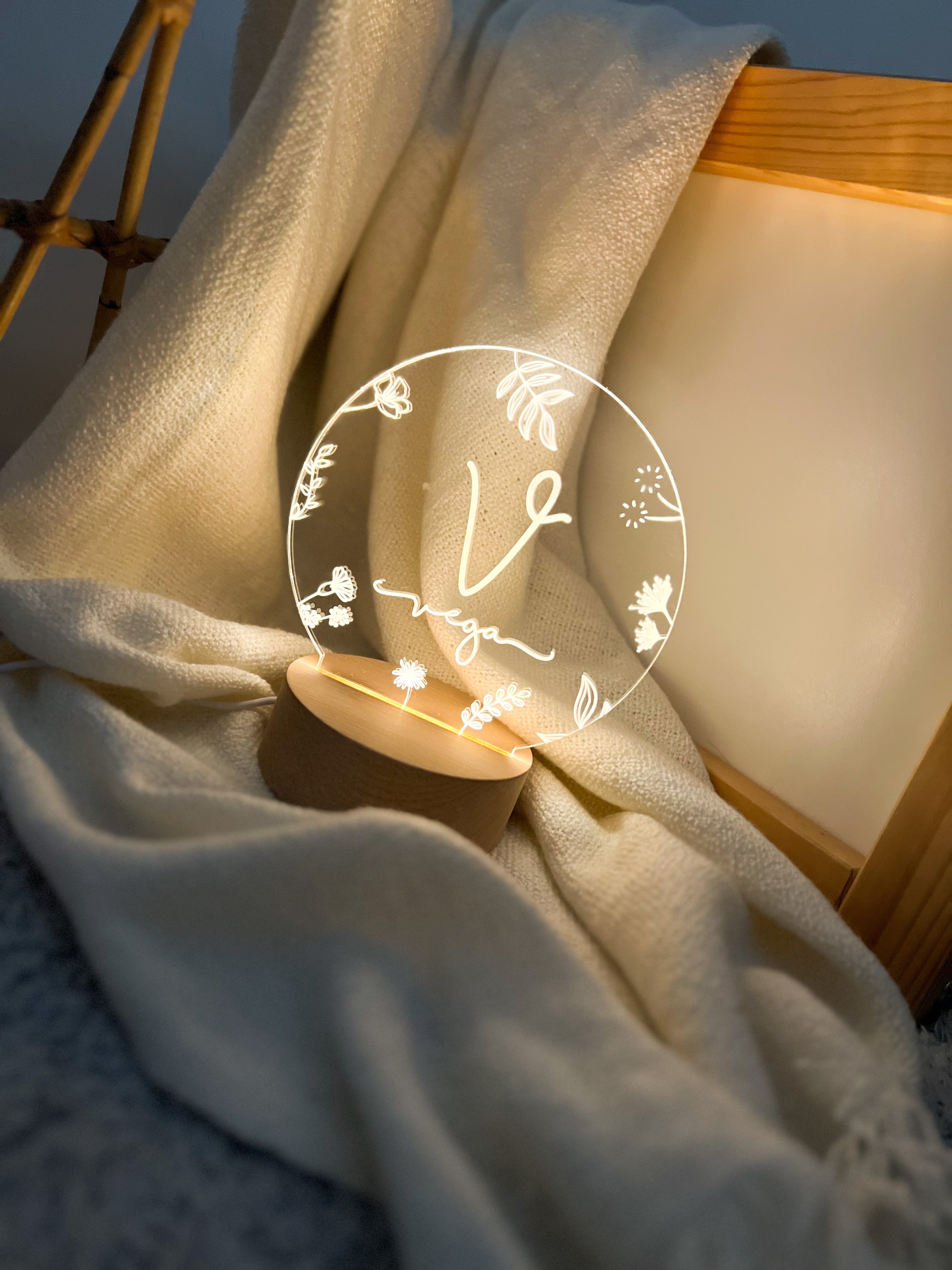 LÁMPARA PERSONALIZADA FLORES