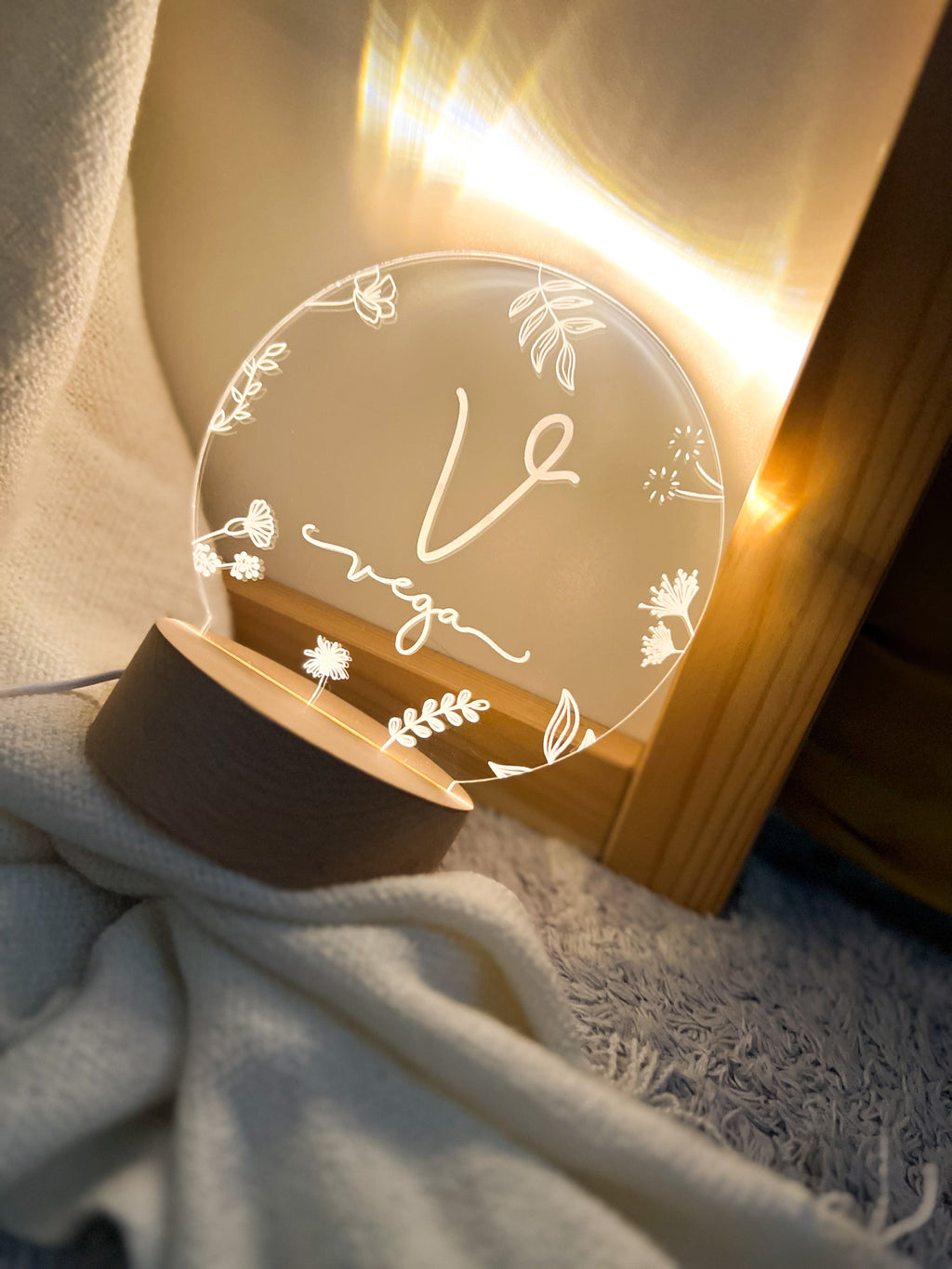 LÁMPARA PERSONALIZADA FLORES