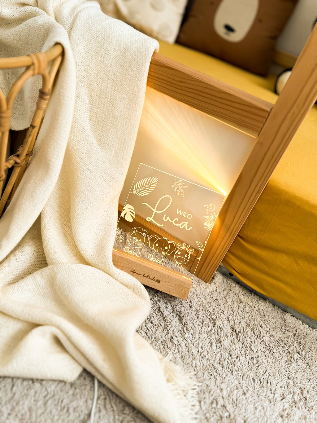 LÁMPARA PERSONALIZADA ANIMALES SAFARI